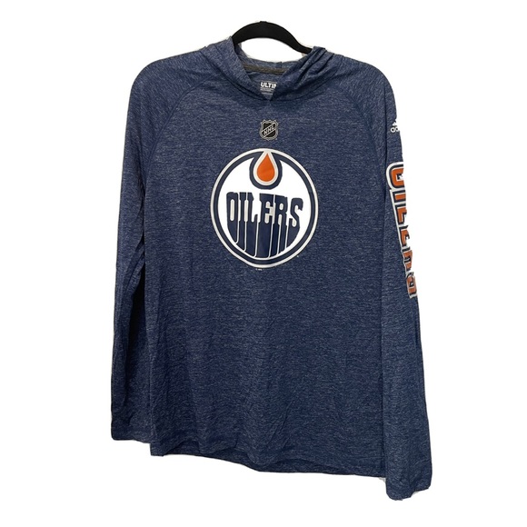 adidas Other - EDMONTON OILERS LONG SLEEVE NHL HOODIE L